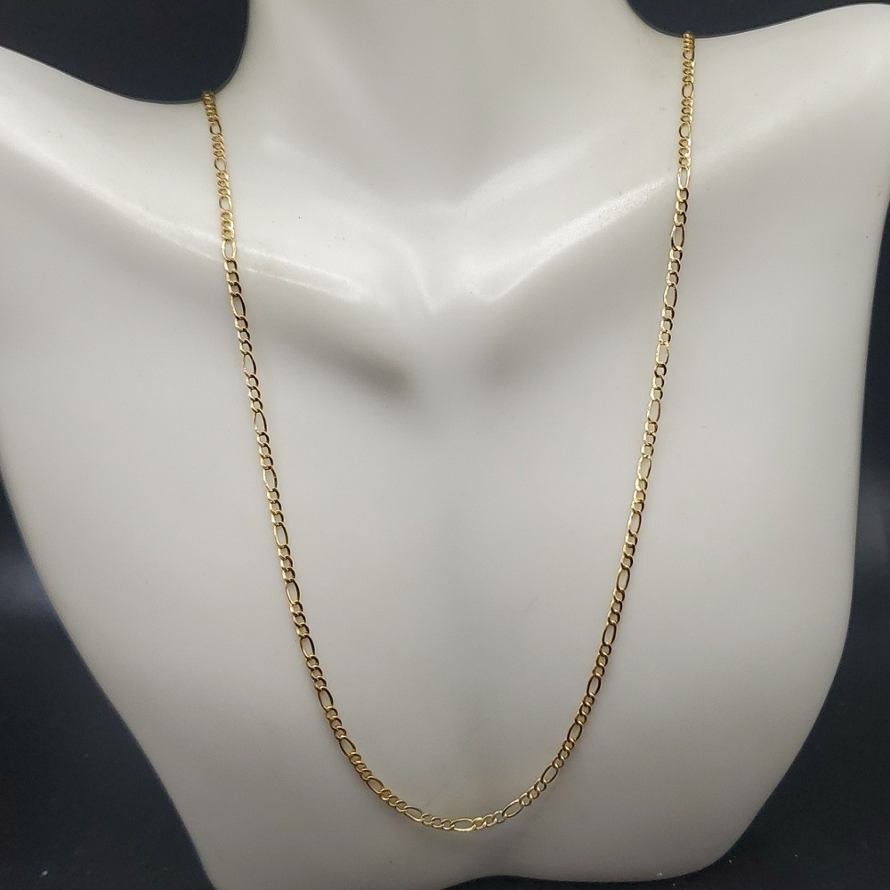 Delicate Figaro lace chain necklace N2904 925 14k bntr turkey imported